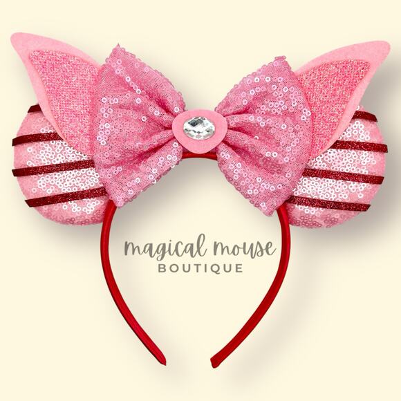 Piglet Minnie Ears | Disney’s Winnie the Pooh-Inspired Mouse Ears Headband - Picture 1 of 5